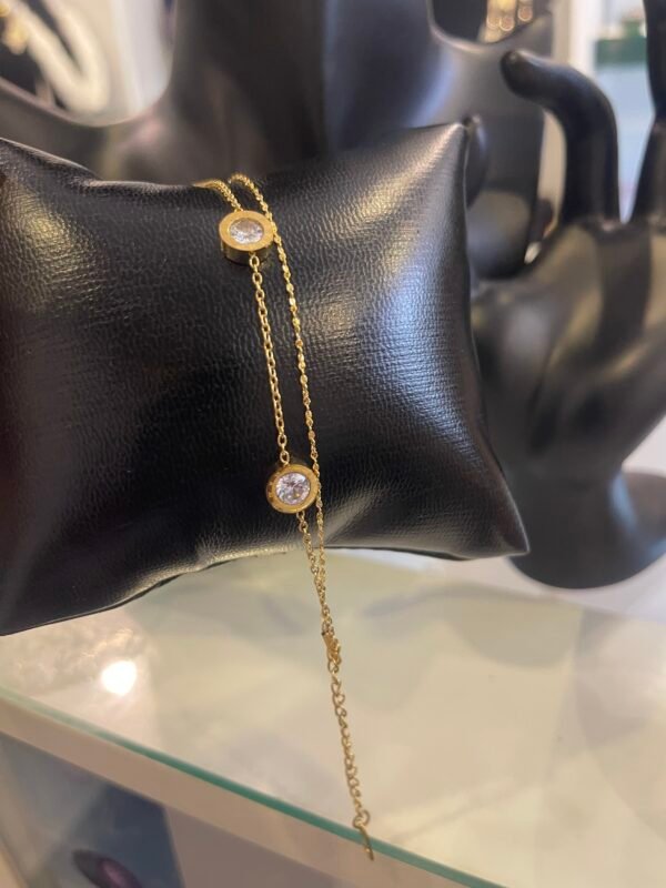 Double layered bracelet