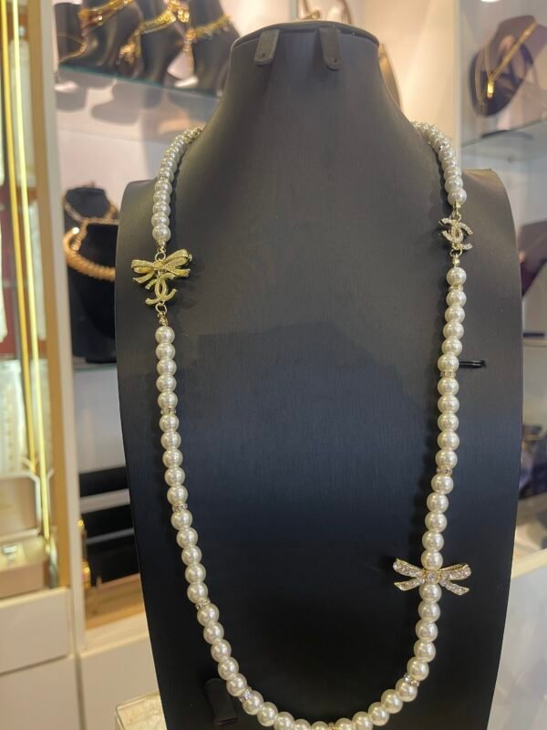 Double rope pearl necklace